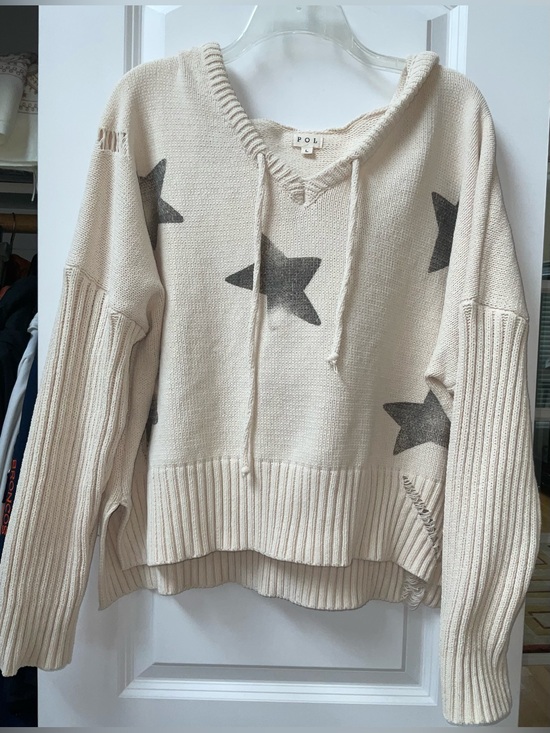 POL Sweaters - POL Distressed Hooded Sweater